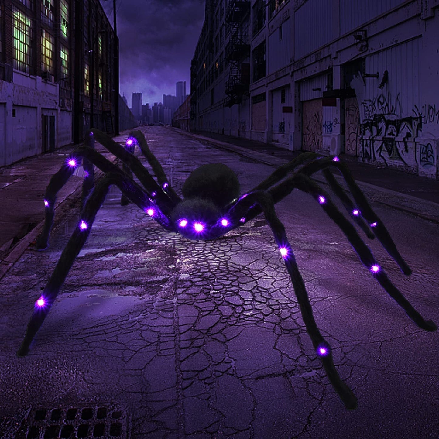 Scary Spidey™ - Goliath LED Spinne Halloween Dekoratie