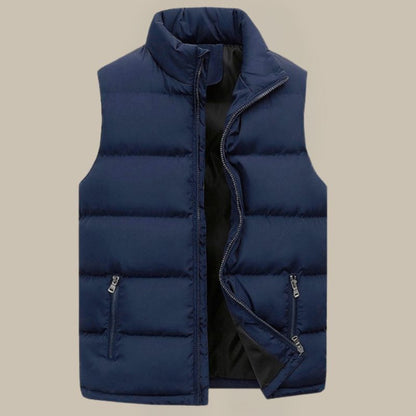 Benedict | Stijlvolle premium gewatteerde bodywarmer met waterafstotend materiaal voor heren